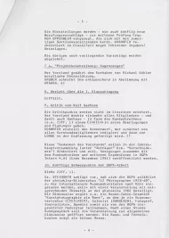 Auszug aus Protokoll der Klausurtagung in Königstein