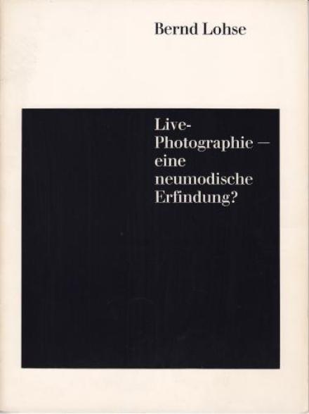 Live-Photographie – eine neumodische Erfindung? Cover