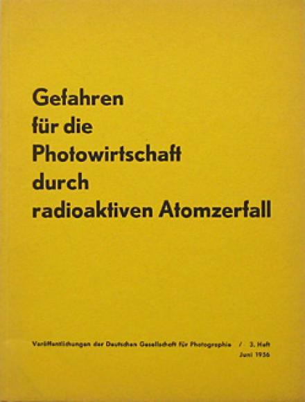 Gefahren für die Photowirtschaft durch radioaktiven Atomzerfall Cover