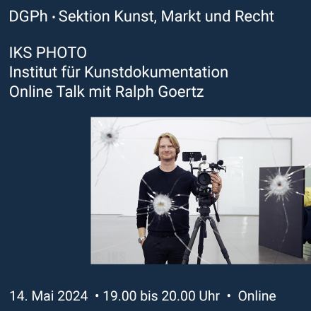 DGPh Online-Talk, Ralph Goertz - IKS - Institut für Kunstkokumentation und Szenografie 