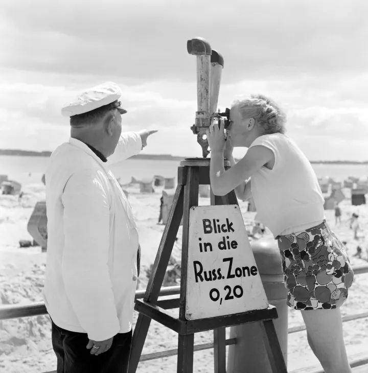 Max Scheler, Blick in die russische Zone, Travemünde 1952, Nachlass Max Scheler