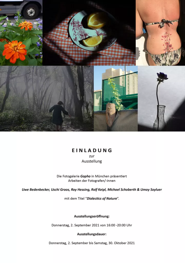 Dialectics of Nature, Ausstellung in München Titel: Dialectics of Nature, 6 Photographien von den 6 Photographen:innen