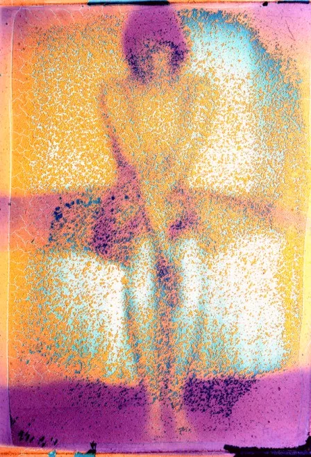 Herbert Döring-Spengler, Pubertät, 1991 (Polaroid nach Edvard Munch, Überarbeitung 2020). Foto: Herbert Döring-Spengler.