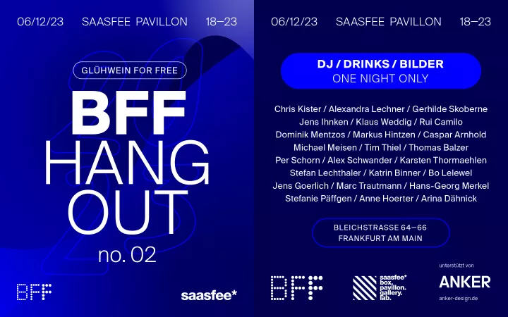 BFF Frankfurt / saasfee* no. 02 BFF Frankfurt / saasfee* no. 02