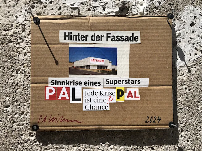 Paul Albert Leitner, Sinnkrise, Wien, 2024. Paul Albert Leitner, Sinnkrise, Wien, 2024.
