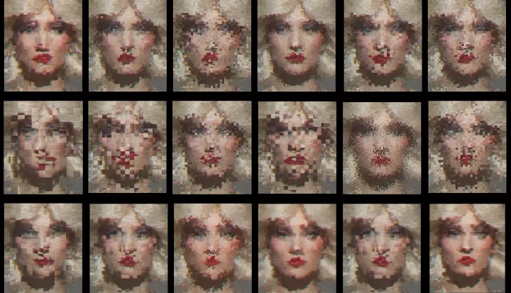 (c) Monica Menez / UNO ART SPACE, Tableau aus der Serie Daphne, jeweils 30 x 40 cm (c) Monica Menez / UNO ART SPACE, Tableau aus der Serie Daphne, jeweils 30 x 40 cm