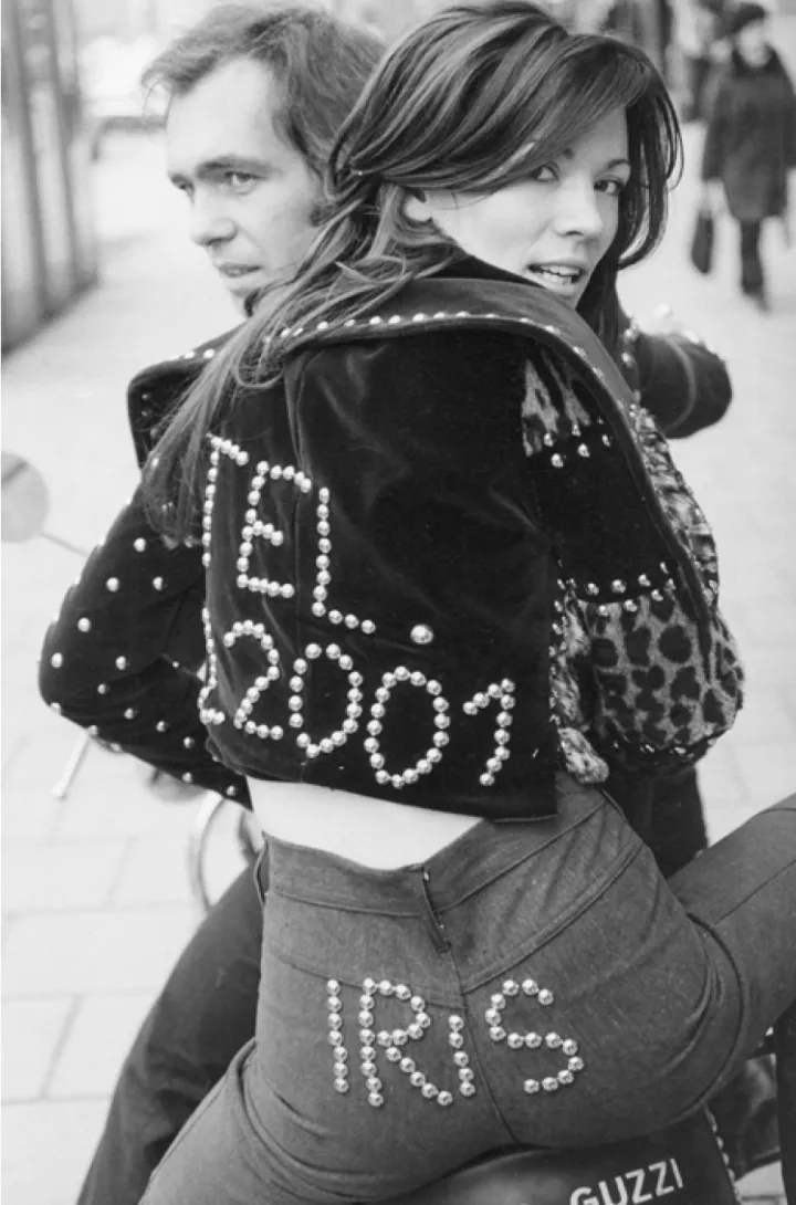 © Iris Berben, Harry Lindmayr, Nietenmode, Sweetheart, München, 1975 © Iris Berben, Harry Lindmayr, Nietenmode, Sweetheart, München, 1975