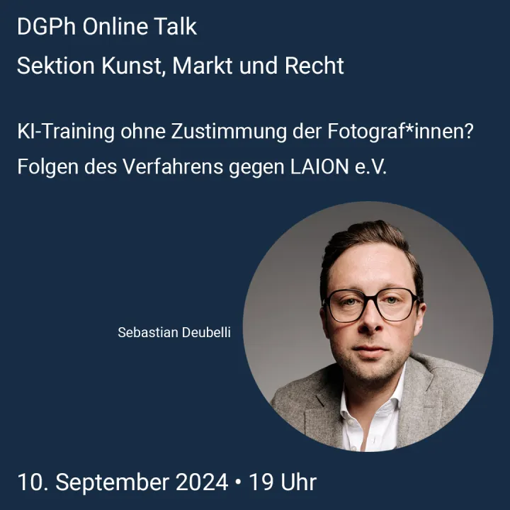 Online Talk der Sektion Kunst Markt und Recht