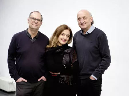 v.l.n.r.: Peter Bitzer, Teona Gogichaishvili, Manfred Linke © Bettina Flitner