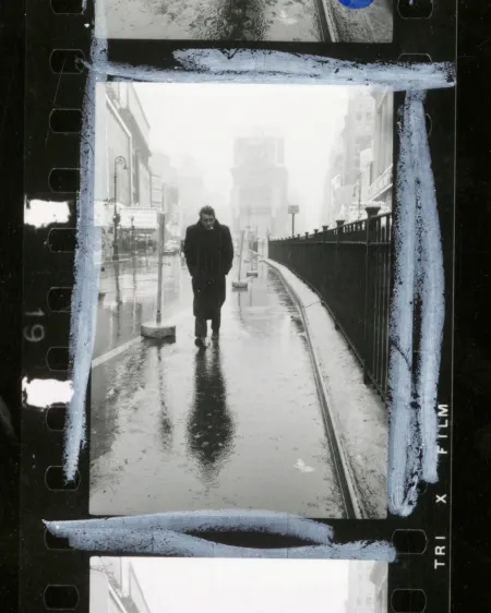 James Dean haunted Times Square. For a novice actor in the fifties this was the place to go. The Actors Studio, directed by Lee Strasberg, was in its heyday and just a block away, New York City, USA, 1955. © Dennis Stock/Magnum Photos