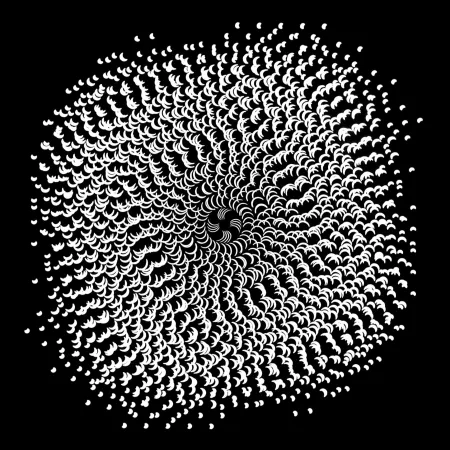 Gottfried Jäger, Lochblendenstruktur 3.8.14 F3.4. 1967 Silbergelatine-Abzug, 25 x 25 cm