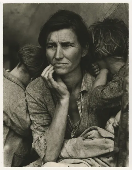 Dorothea Lange, „Migrant Mother, Nipomo, California“, 1936. Courtesy Howard Greenberg Galerie