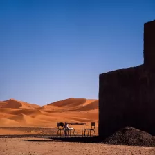 marokko wüste sand haus