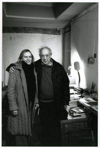 Ute Eskildsen bei Robert Frank in New York City, 2011. © Timm Rautert