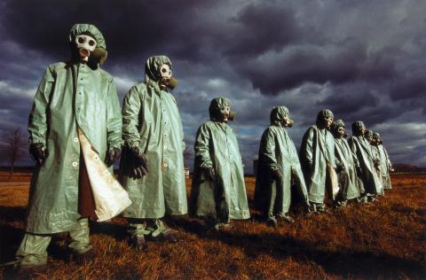 Üben für das Ende der Welt, Moskau 1990. © Hans-Jürgen Burkard (300 dpi)