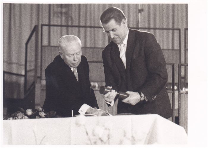 Preisverleihung an Prof. Dr. John Eggert, Hilmar Pabel, August Sander, Dr. Gustav Wilmanns