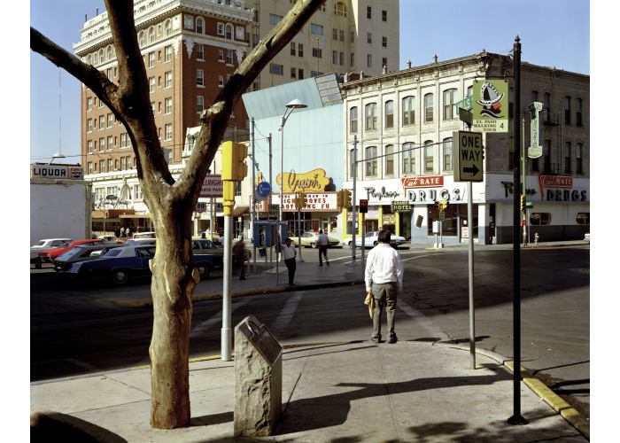 Stephen Shore, El Paso Street, El Paso, Texas, July 5, 1975 , courtesy of the artist and Sprüth Magers, Berlin/London