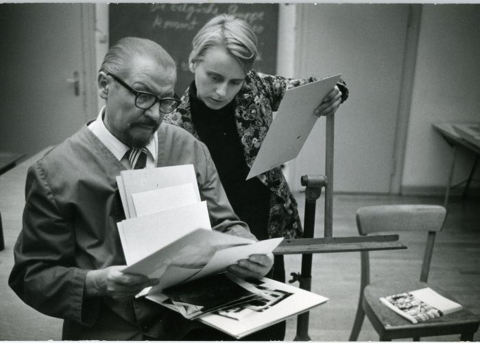 Ute Eskildsen und Otto Steinert, 1972, © Michael Wolf