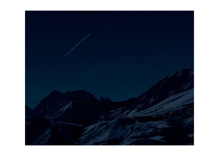 Four Geostationary Satellites above the Sierra Nevada 2007 – © Trevor Paglen