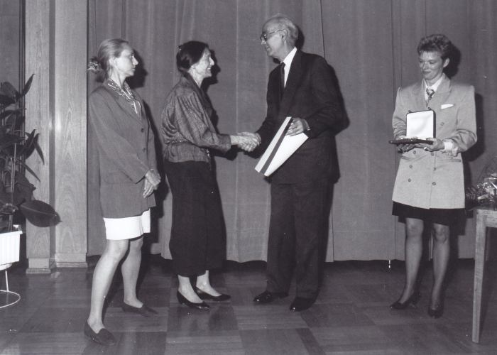 Kulturpreisverleihung 1992 im Dresdner Rathaus, Foto: Hans-Jürgen Funck