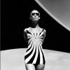 Brigitte Bauer Op Art Badeanzug von Sinz 1966 Baryth Silvergelantine Print Blatt 60 x 60 cm