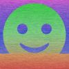 Adrian Sauer, 16.777.216 Farben in unterschiedlichen Anordnungen – Grüner Smiley, Farbton, 100 cm x 100 cm, Digitaler C-Print, 2023