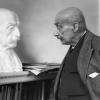 © Argusfot, Max Liebermann, vor dem Gipsmodell seiner Büste, um 1932, ullstein bild - Argusfot